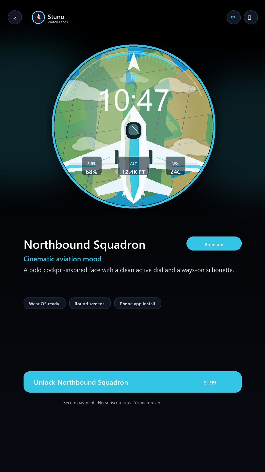 Northbound Squadron watch face preview